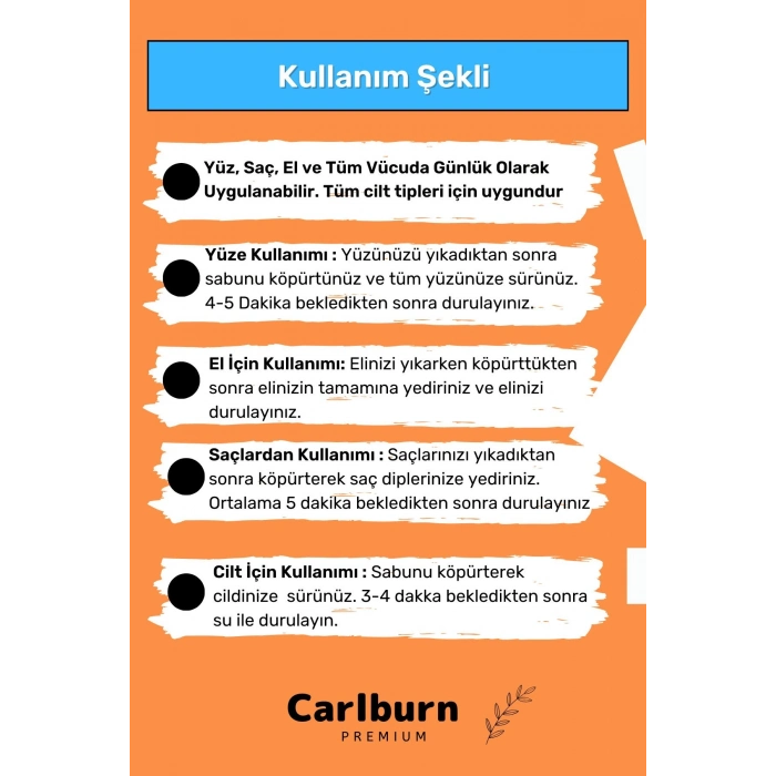 %100 Doğal Güzel Kokulu El Yüz Saç Vücut Cilt Orijinal 10lu Zerdeçal Ekstraktı Sabun