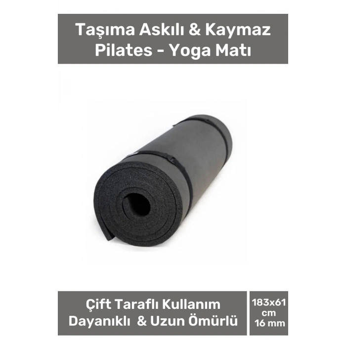 Özel Konfor Modeli Çift Taraflı Kaymaz Silinebilir Antibakteriyel Yoga Meditasyon Minderi 16mm Mat