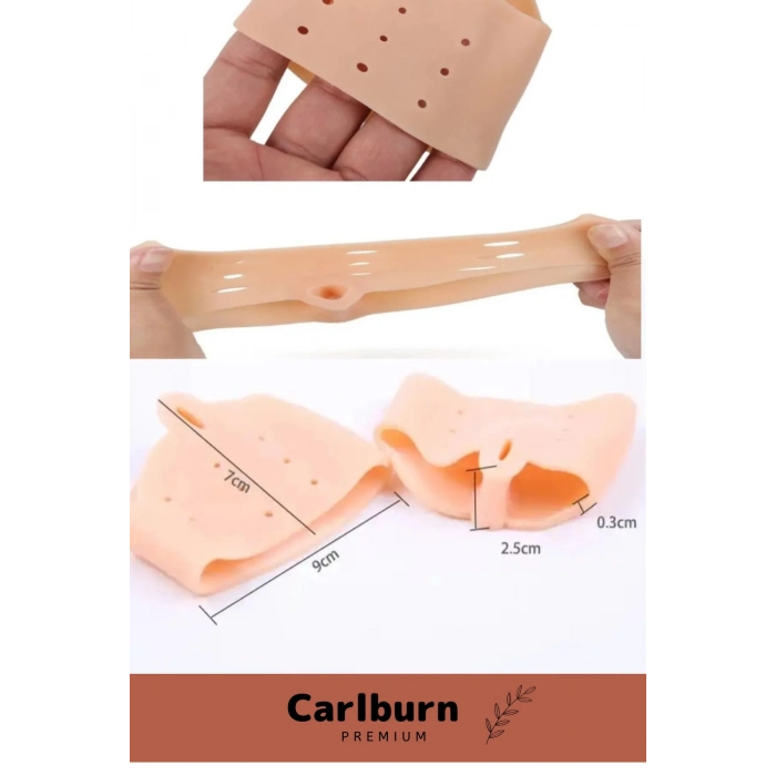 Valgus Silikon Ayak Bunyon Kemik Koruyucu Makaralı Gömleği Halluks Parmak Ayırıcı Düzenleyici 3lü