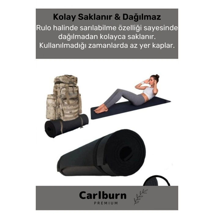 Özel Konfor Modeli Çift Taraflı Kaymaz Silinebilir Antibakteriyel Yoga Meditasyon Minderi 6,5mm Mat