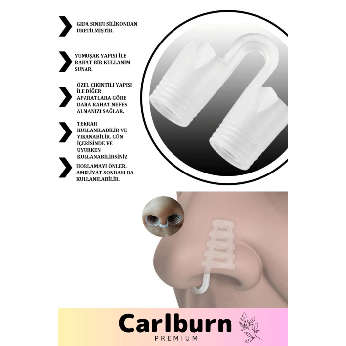 Premium Horlama Azaltıcı Nefes Alıp Verme Rahatlatıcı Uyku Önleyici Burun Delik Aparatı 4lü Set