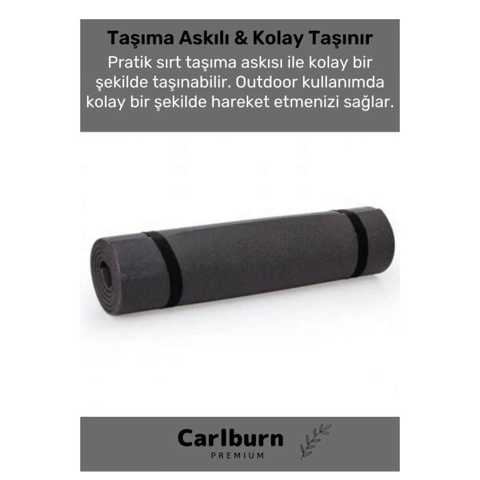 Konfor Modeli Çift Taraflı Kaymaz Silinebilir Antibakteriyel Pilates Meditasyon Minderi 16 mm Mat