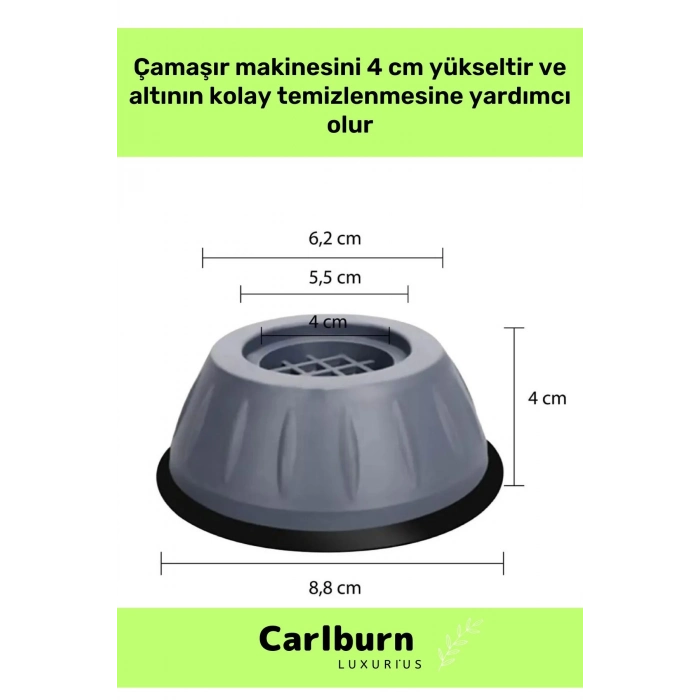 Özel Üretim Gürültü Engelleyici Titreşim Önleyici Kauçuk Çamaşır Bulaşık Makinesi 16 Adet Ayak Pedi
