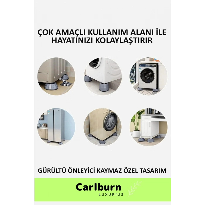 Özel Üretim Gürültü Engelleyici Titreşim Önleyici Kauçuk Çamaşır Bulaşık Makinesi 16 Adet Ayak Pedi