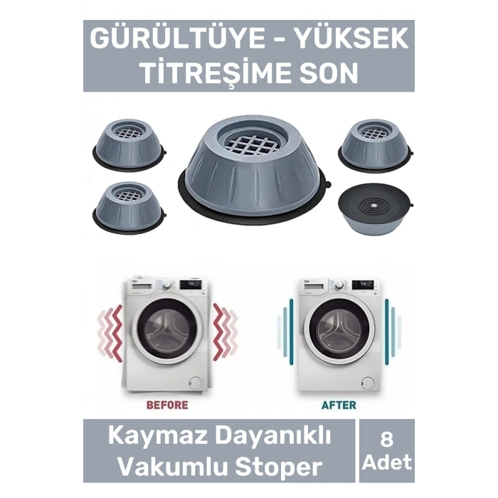 Özel Üretim Gürültü Engelleyici Titreşim Önleyici Kauçuk Çamaşır Bulaşık Makinesi 8 Adet Ayak Pedi