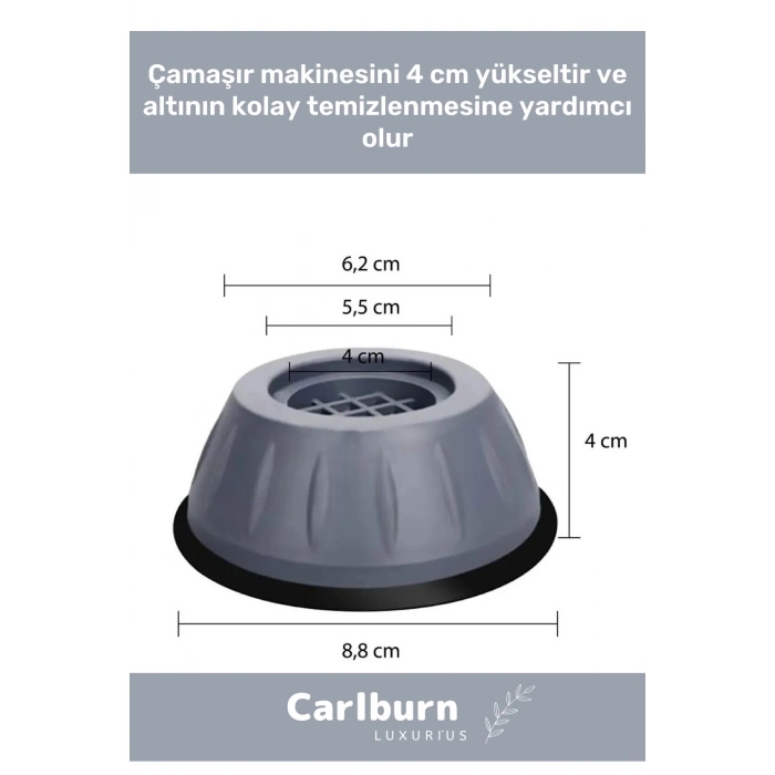 Özel Üretim Gürültü Engelleyici Titreşim Önleyici Kauçuk Çamaşır Bulaşık Makinesi 8 Adet Ayak Pedi