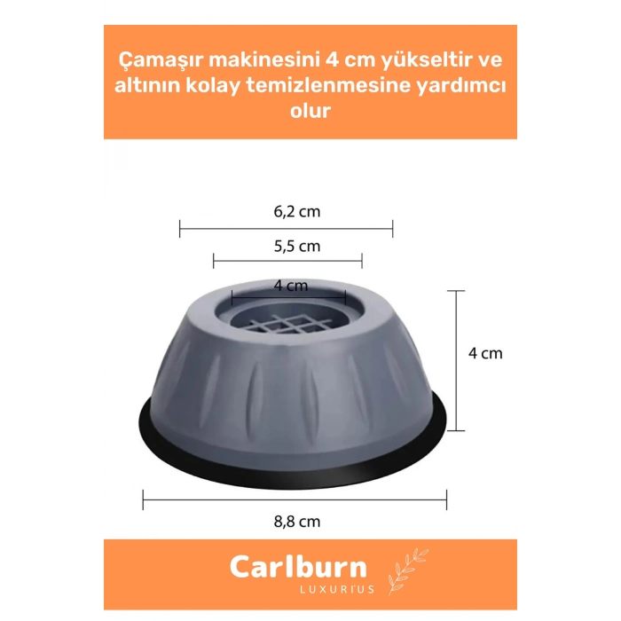 Özel Üretim Gürültü Engelleyici Titreşim Önleyici Kauçuk Çamaşır Bulaşık Makinesi 12 Adet Ayak Pedi