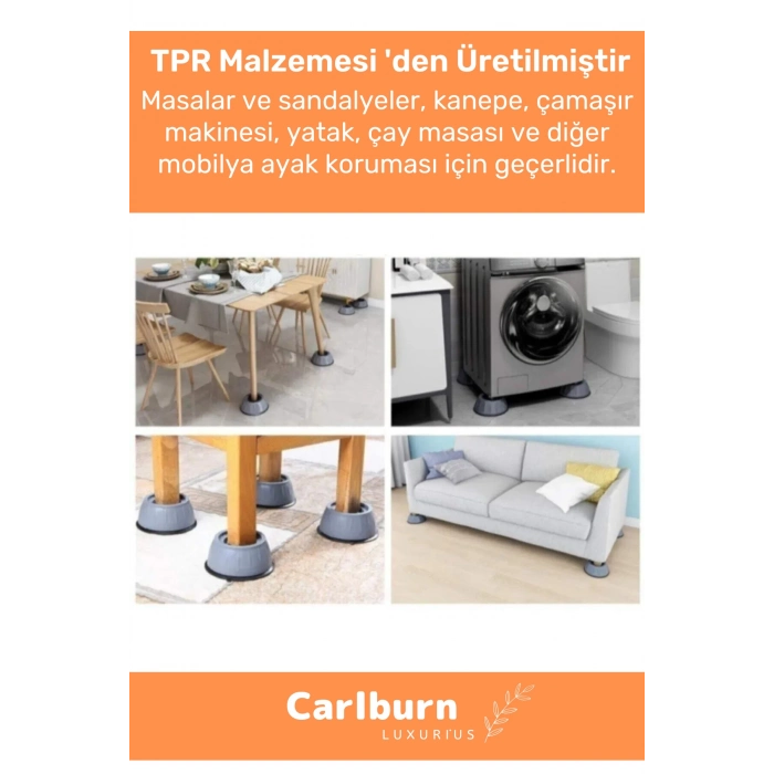 Özel Üretim Gürültü Engelleyici Titreşim Önleyici Kauçuk Çamaşır Bulaşık Makinesi 12 Adet Ayak Pedi