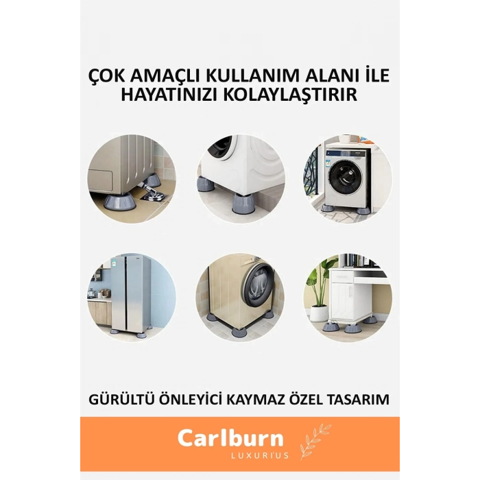 Özel Üretim Gürültü Engelleyici Titreşim Önleyici Kauçuk Çamaşır Bulaşık Makinesi 12 Adet Ayak Pedi