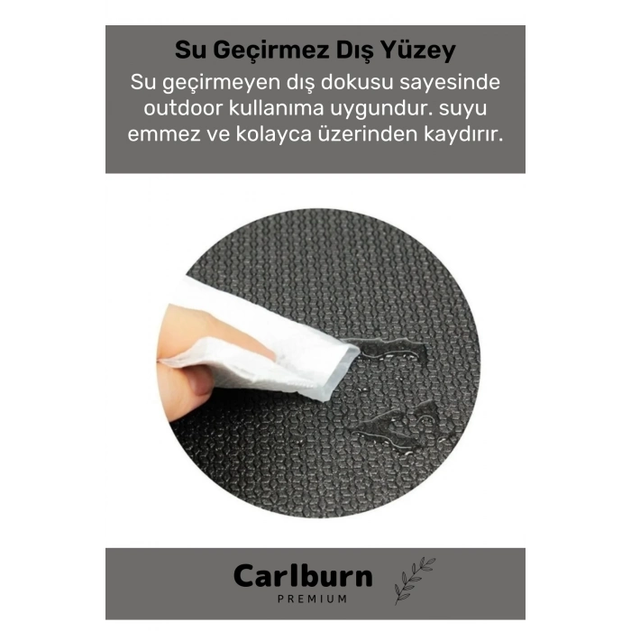 Konfor Modeli Çift Taraflı Kaymaz Silinebilir Antibakteriyel Pilates Meditasyon Minderi 10 mm Mat