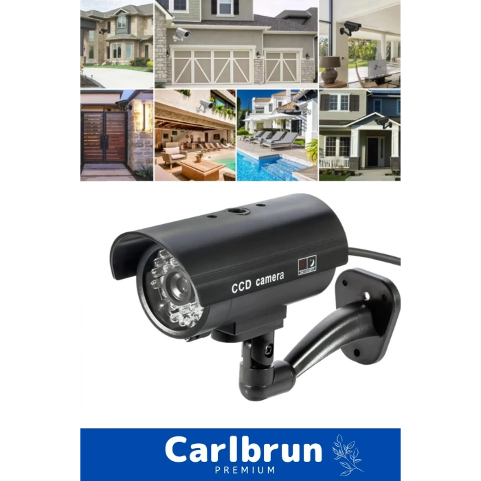 Özel Ev Apartman Bahçe İş Yeri Gece Görüşlü Pilli Ledli Caydırıcı Sahte Güvenlik Kamerası 4lü Set