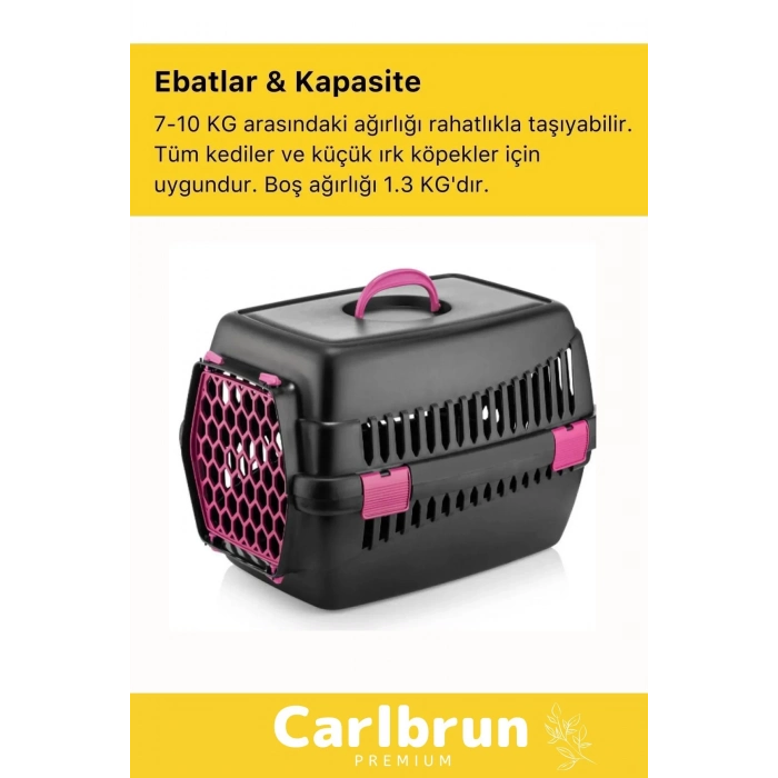 Premium Serisi Güvenli & Konforlu Köpek Kedi Taşıma Sepeti Sağlam Pet Kutusu Seyahat Kafesi Çantası