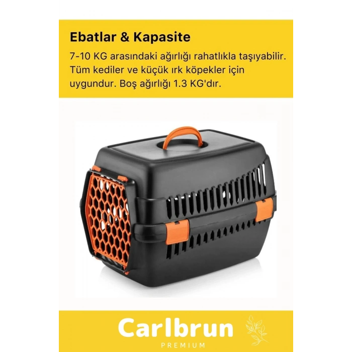 Premium Serisi Güvenli & Konforlu Köpek Kedi Taşıma Sepeti Sağlam Pet Kutusu Seyahat Kafesi Çantası