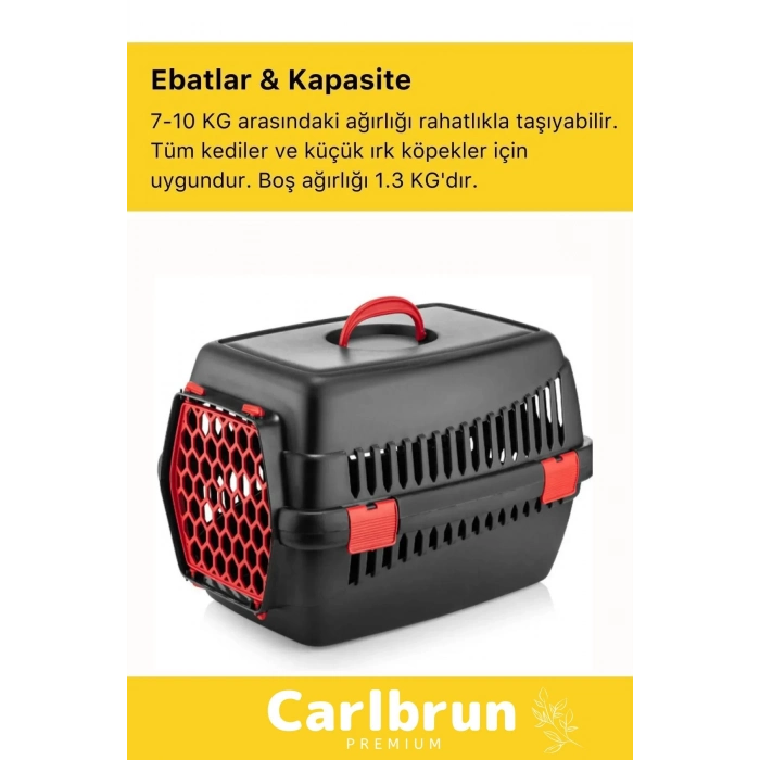 Premium Serisi Güvenli & Konforlu Köpek Kedi Taşıma Sepeti Sağlam Pet Kutusu Seyahat Kafesi Çantası