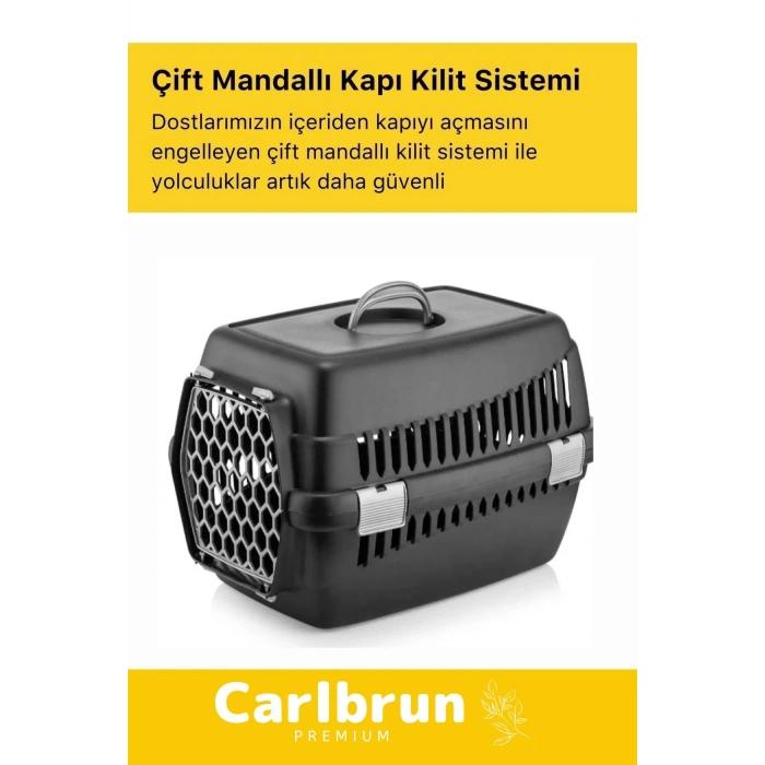 Premium Serisi Güvenli & Konforlu Köpek Kedi Taşıma Sepeti Sağlam Pet Kutusu Seyahat Kafesi Çantası