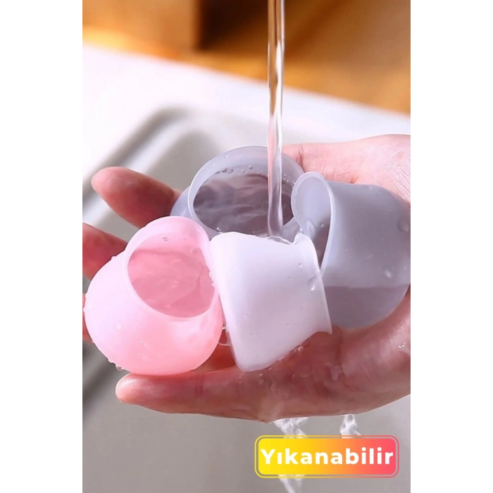 Premium Kaydırmaz Çizdirmez Mobilya Masa Sandalye Zemin Koruyucu Silikon Pabuç Ayak Kılıf 16 Adet