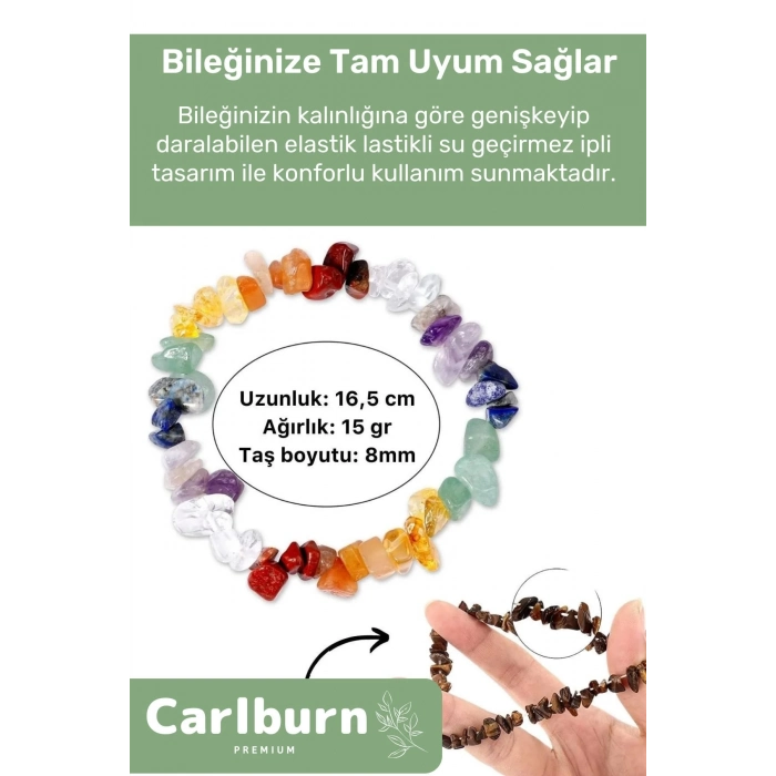 Premium Başak Burcu Enerjisini Yükselten Doğal Taş Bileklik Başak Burçları Burç Unisex Bileklik