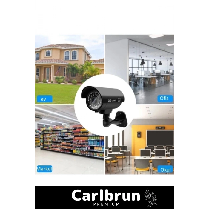 Özel Üretim Ev Apartman Bahçe İş Yeri Gece Görüşlü Pilli Ve Ledli Caydırıcı Sahte Güvenlik Kamerası