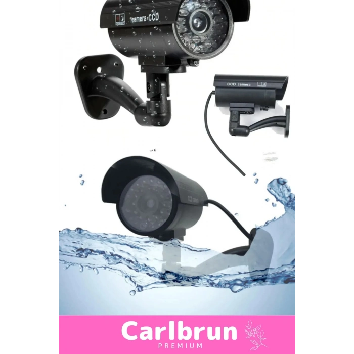 Özel Ev Apartman Bahçe İş Yeri Gece Görüşlü Pilli Ledli Caydırıcı Sahte Güvenlik Kamerası 5li Set