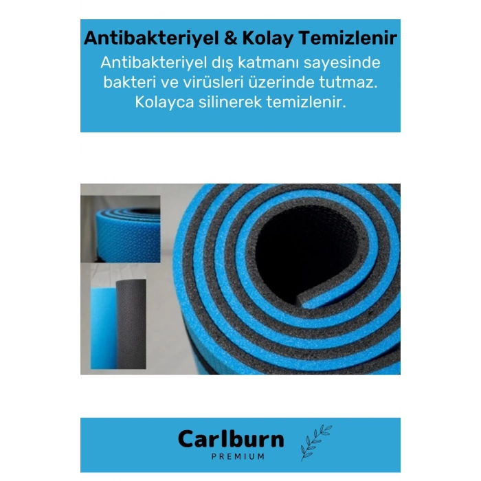 Premium Su Geçirmez Konforlu Taşıma Askılı Çift Taraflı Zemin Çadır Uyku Kamp Matı Yer Minderi 16 mm