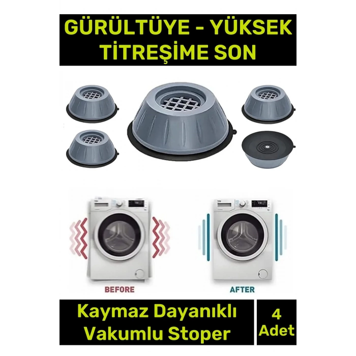 Özel Üretim Gürültü Engelleyici Titreşim Önleyici Kauçuk Çamaşır Bulaşık Makinesi 4 Adet Ayak Pedi