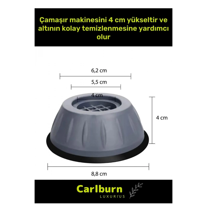 Özel Üretim Gürültü Engelleyici Titreşim Önleyici Kauçuk Çamaşır Bulaşık Makinesi 4 Adet Ayak Pedi
