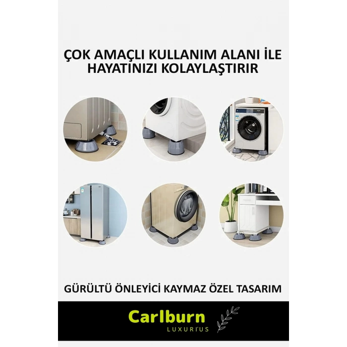 Özel Üretim Gürültü Engelleyici Titreşim Önleyici Kauçuk Çamaşır Bulaşık Makinesi 4 Adet Ayak Pedi