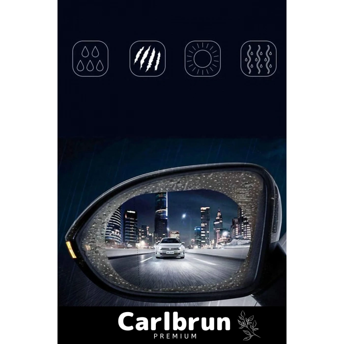 Özel Üretim Yağmur Kaydırıcı Film Araba Dış Yan Dikiz Aynası Filmi Buğu Önleyici Su Tutmaz 2 Adet