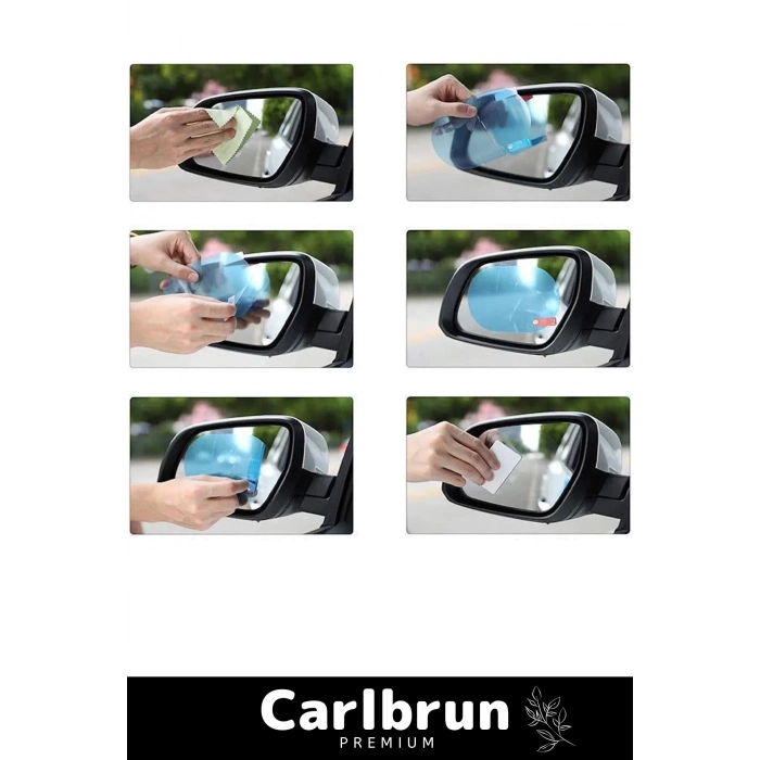 Özel Üretim Yağmur Kaydırıcı Film Araba Dış Yan Dikiz Aynası Filmi Buğu Önleyici Su Tutmaz 2 Adet