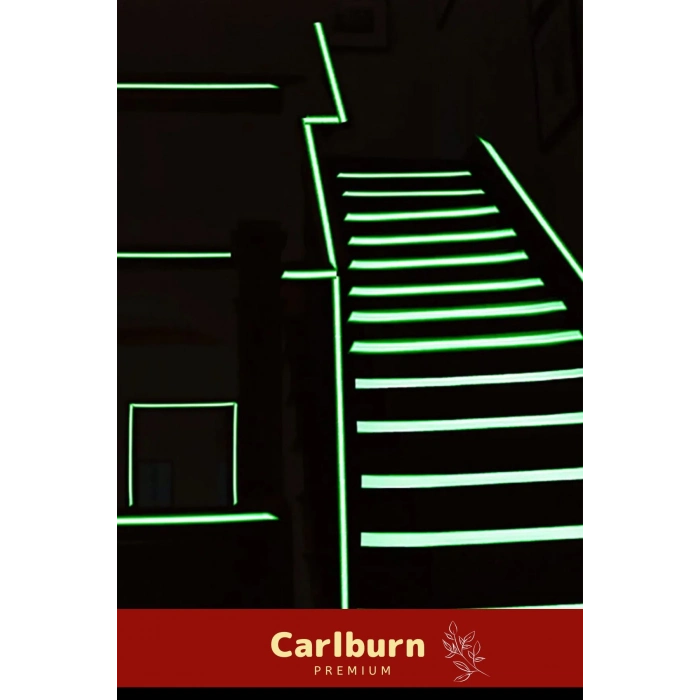 Karanlıkta Işık Veren Yansıyan 4 Metre Fosforlu Yeşil Şerit Bant Kendinden Yapışkanlı Reflektör Bant