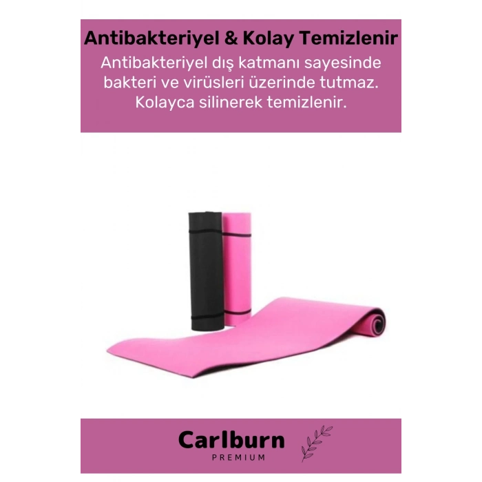 Premium Su Geçirmez Konforlu Taşıma Askılı Çift Taraflı Zemin Çadır Uyku Kamp Matı Yer Minderi 10 mm