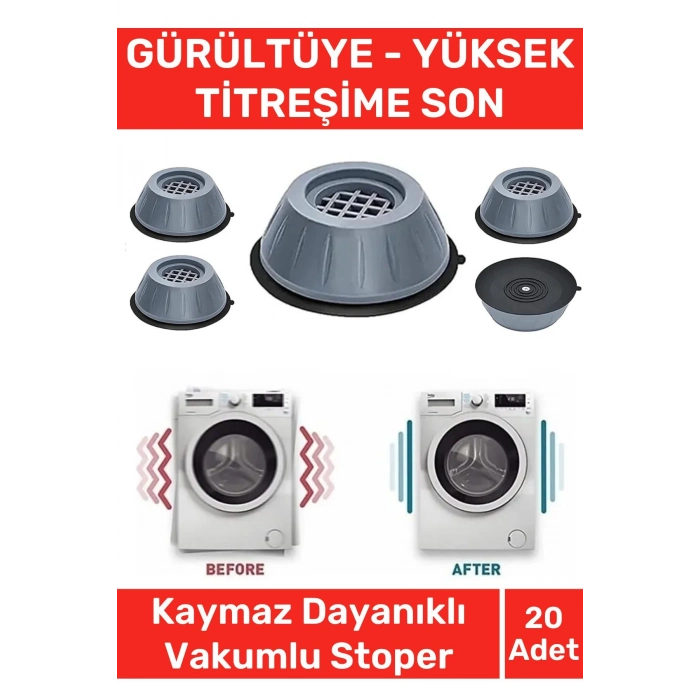Özel Üretim Gürültü Engelleyici Titreşim Önleyici Kauçuk Çamaşır Bulaşık Makinesi 20 Adet Ayak Pedi