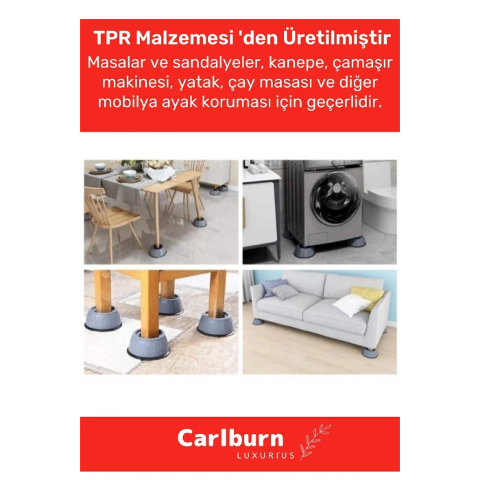 Özel Üretim Gürültü Engelleyici Titreşim Önleyici Kauçuk Çamaşır Bulaşık Makinesi 20 Adet Ayak Pedi