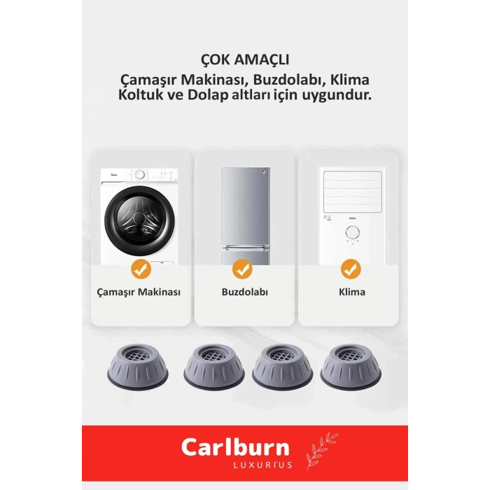 Özel Üretim Gürültü Engelleyici Titreşim Önleyici Kauçuk Çamaşır Bulaşık Makinesi 20 Adet Ayak Pedi