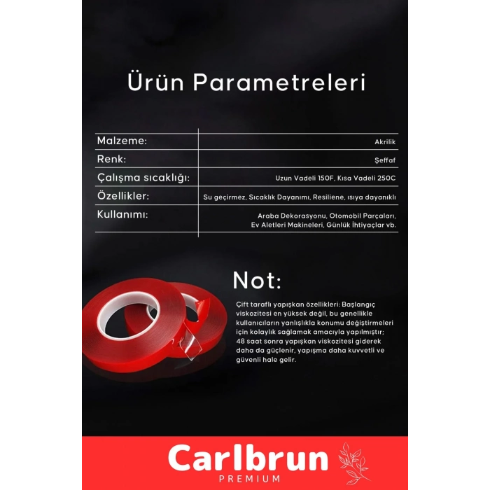 Premium Ekstra Güçlü Çok Amaçlı Çift Taraflı Tamir Cam Mekan Montaj 1,5mt Silikon Şeffaf Bant 2 Adet