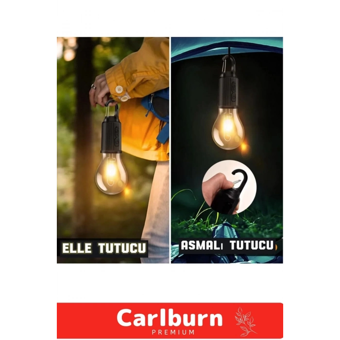 Özel Üretim 3 Modlu Su Geçirmez Taşınabilir Kablosuz Kırılmaz Kamp Aydınlatma Şarjlı LED Ampulü