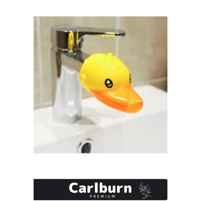 Özel Üretim Dayanıklı PRatik Kolay Montaj Çocuk İlgi Çekici Eğlenceli Sevimli Ördek Musluk Başlığı