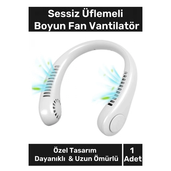 Özel Üretim Taşınabilir Şarjlı Güçlü Yüksek Kaliteli Sessiz Hava Soğutucu Üflemeli Boyun Vantilatör