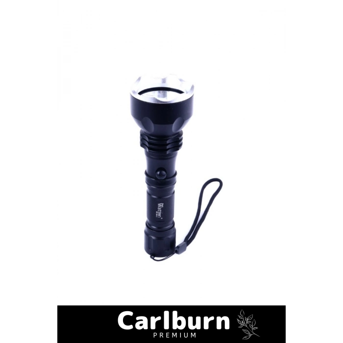 Deluxe Seri 250 Metre Beyaz Işık Güçlü Aydınlatma  600 Lümen Tx6 Şarjlı Özel Avcı Feneri