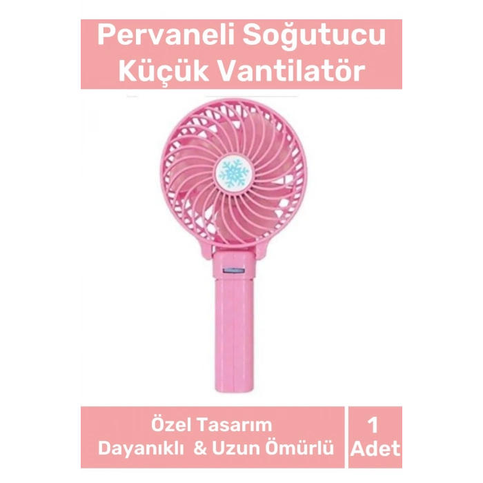 Cep Boyu Usb Şarjlı 3 Kademeli Sessiz Taşınabilir Mini Fan Pervaneli Soğutucu Küçük Vantilatör
