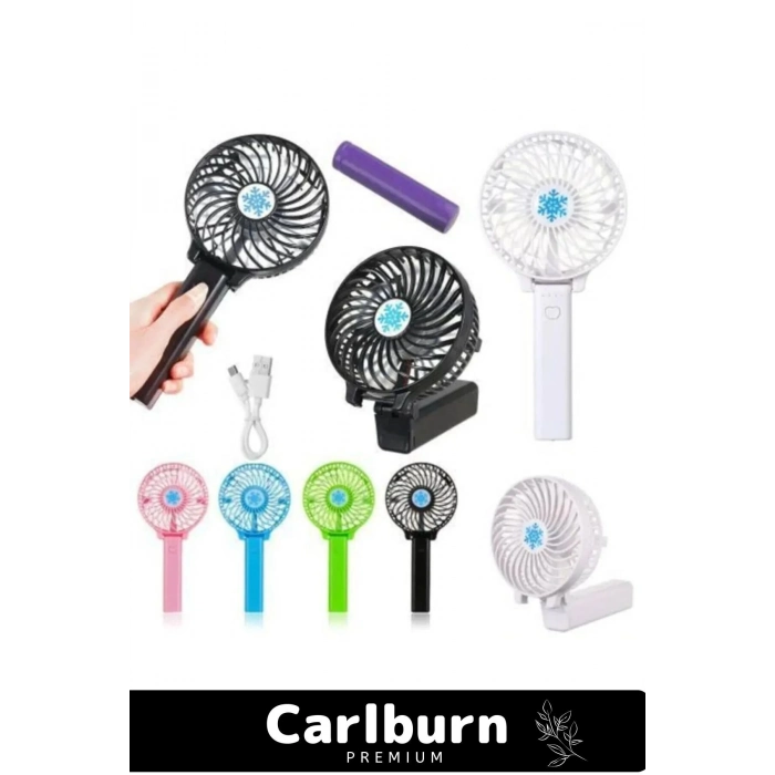 Cep Boyu Usb Şarjlı 3 Kademeli Sessiz Taşınabilir Mini Fan Pervaneli Soğutucu Küçük Vantilatör