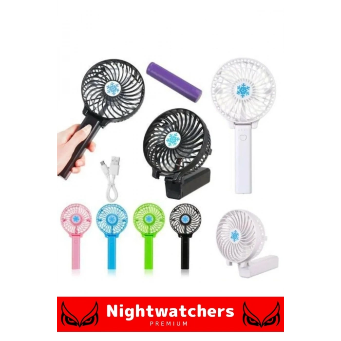 Taşınabilir Cep Boyu Usb Şarjlı 3 Kademeli Sessiz Mini Fan Pervaneli Soğutucu Küçük Vantilatör