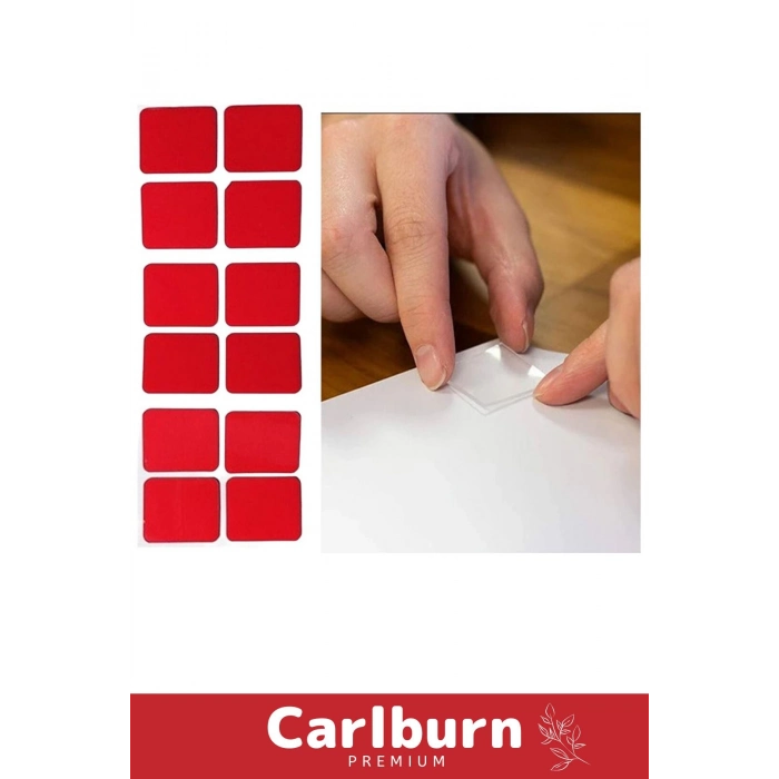 Özel Üretim Ekstra Güçlü PE Köpük Esaslı Çift Taraflı Hazır Kesilmiş 25x30mm Asma Bant 36 Adet