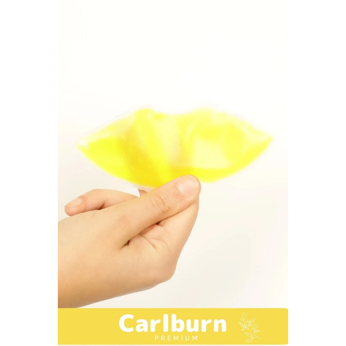 Özel Dudak Botoksu Soğuk Sıcak Termojel Tekrar Kullanılabilir Isıtıcı Soğutucu Jel Sarı Dudak Bandı