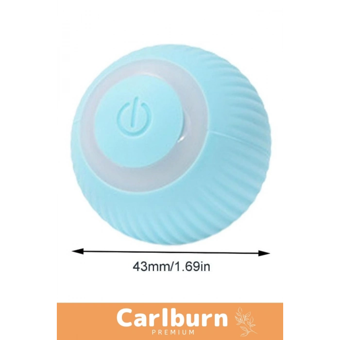 Özel Uzun Süre Dayanıklı Silikon 3 Modlu Otomatik Kumandalı İnteraktif Kedi Köpek Şarjlı Oyun Topu