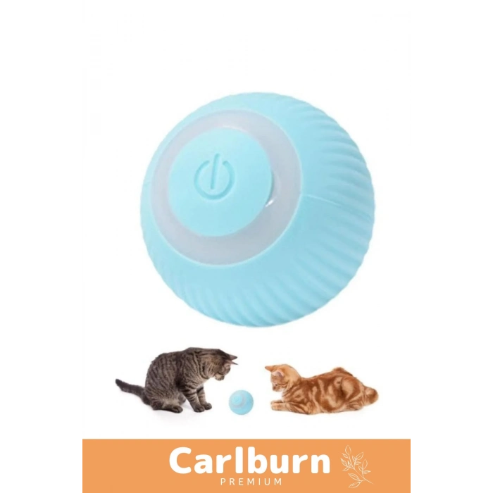 Özel Uzun Süre Dayanıklı Silikon 3 Modlu Otomatik Kumandalı İnteraktif Kedi Köpek Şarjlı Oyun Topu