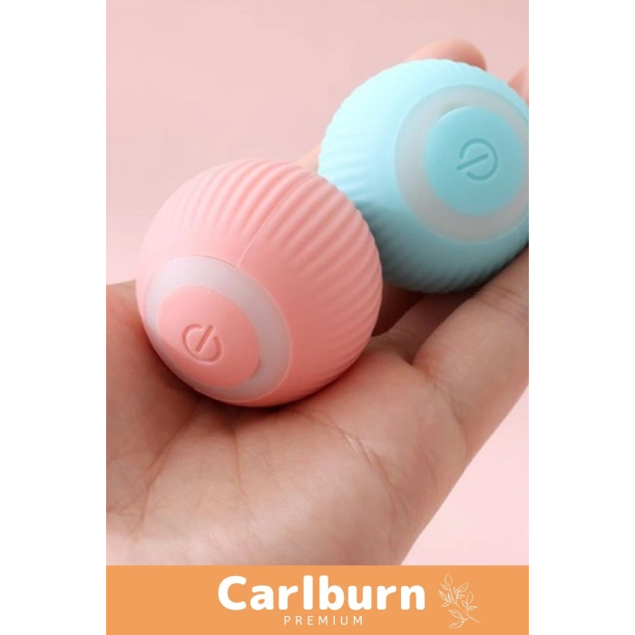 Özel Uzun Süre Dayanıklı Silikon 3 Modlu Otomatik Kumandalı İnteraktif Kedi Köpek Şarjlı Oyun Topu