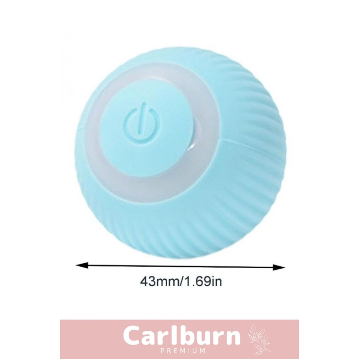 Özel Uzun Süre Dayanıklı Silikon 3 Modlu Otomatik Kumandalı İnteraktif Kedi Köpek Şarjlı Oyun Topu