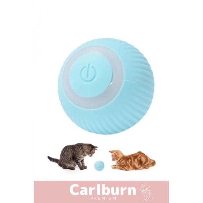 Özel Uzun Süre Dayanıklı Silikon 3 Modlu Otomatik Kumandalı İnteraktif Kedi Köpek Şarjlı Oyun Topu