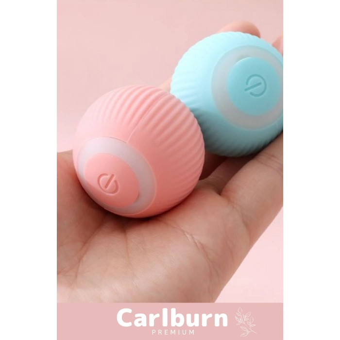 Özel Uzun Süre Dayanıklı Silikon 3 Modlu Otomatik Kumandalı İnteraktif Kedi Köpek Şarjlı Oyun Topu